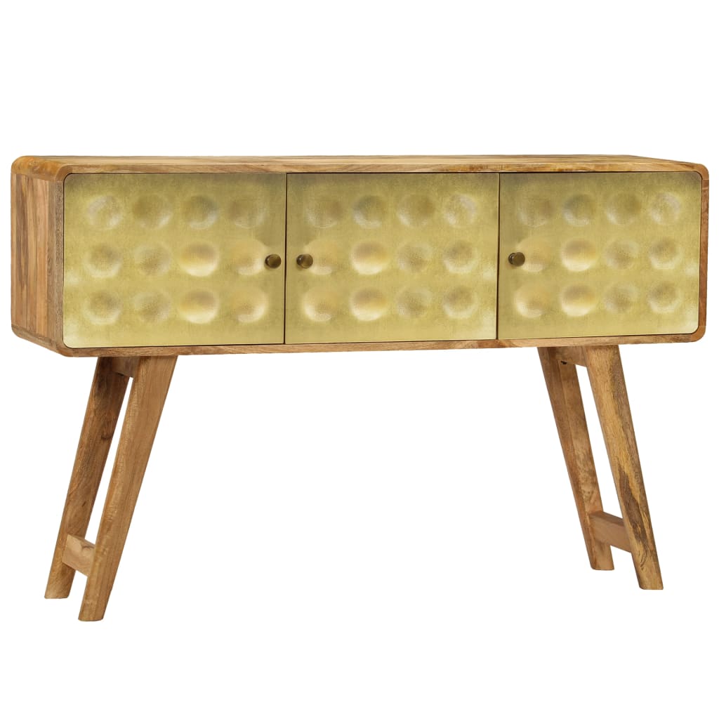 Dressoir Massief Sheeshamhout Met Gouden Print