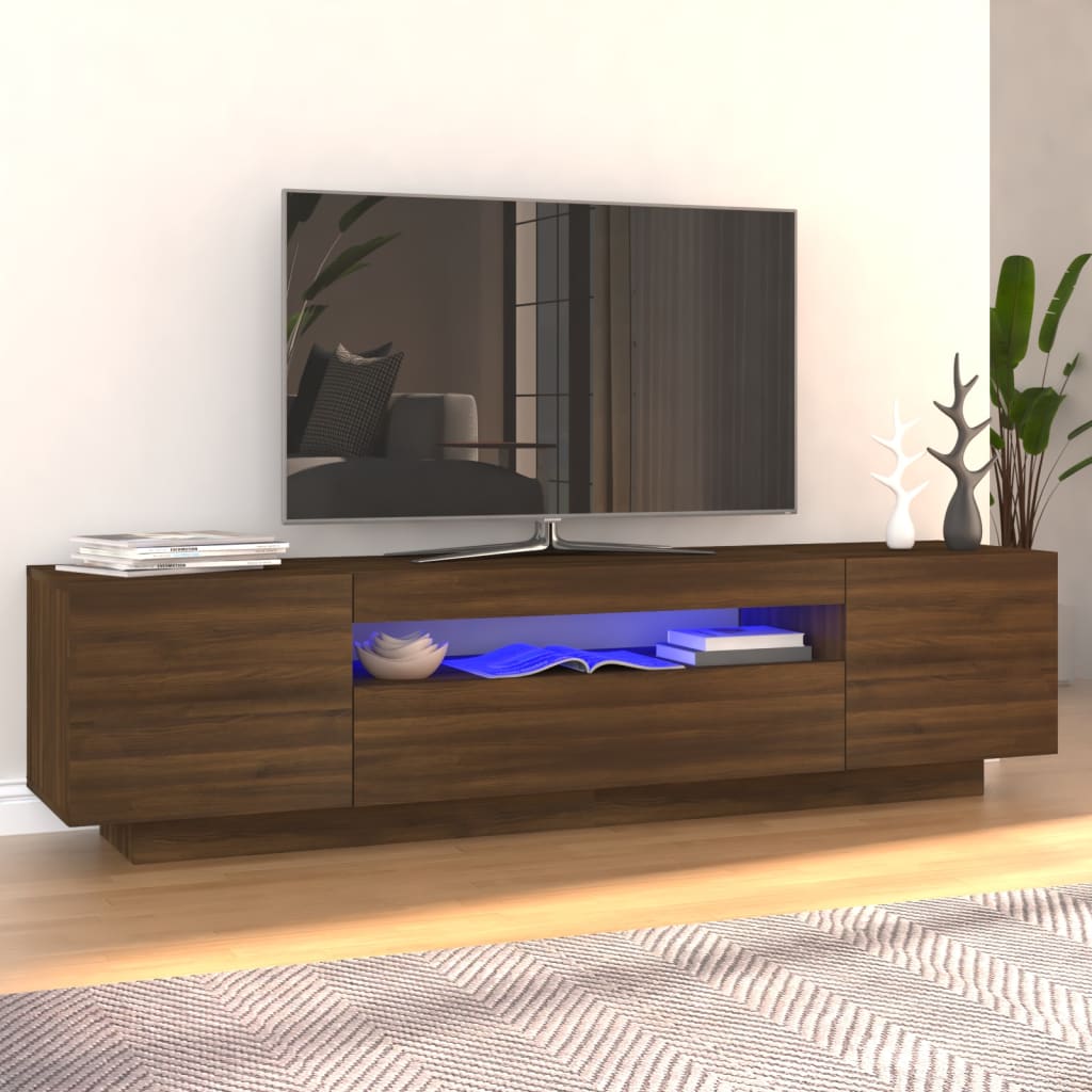 Tv-Meubel Met Led-Verlichting 160X35X40 Cm