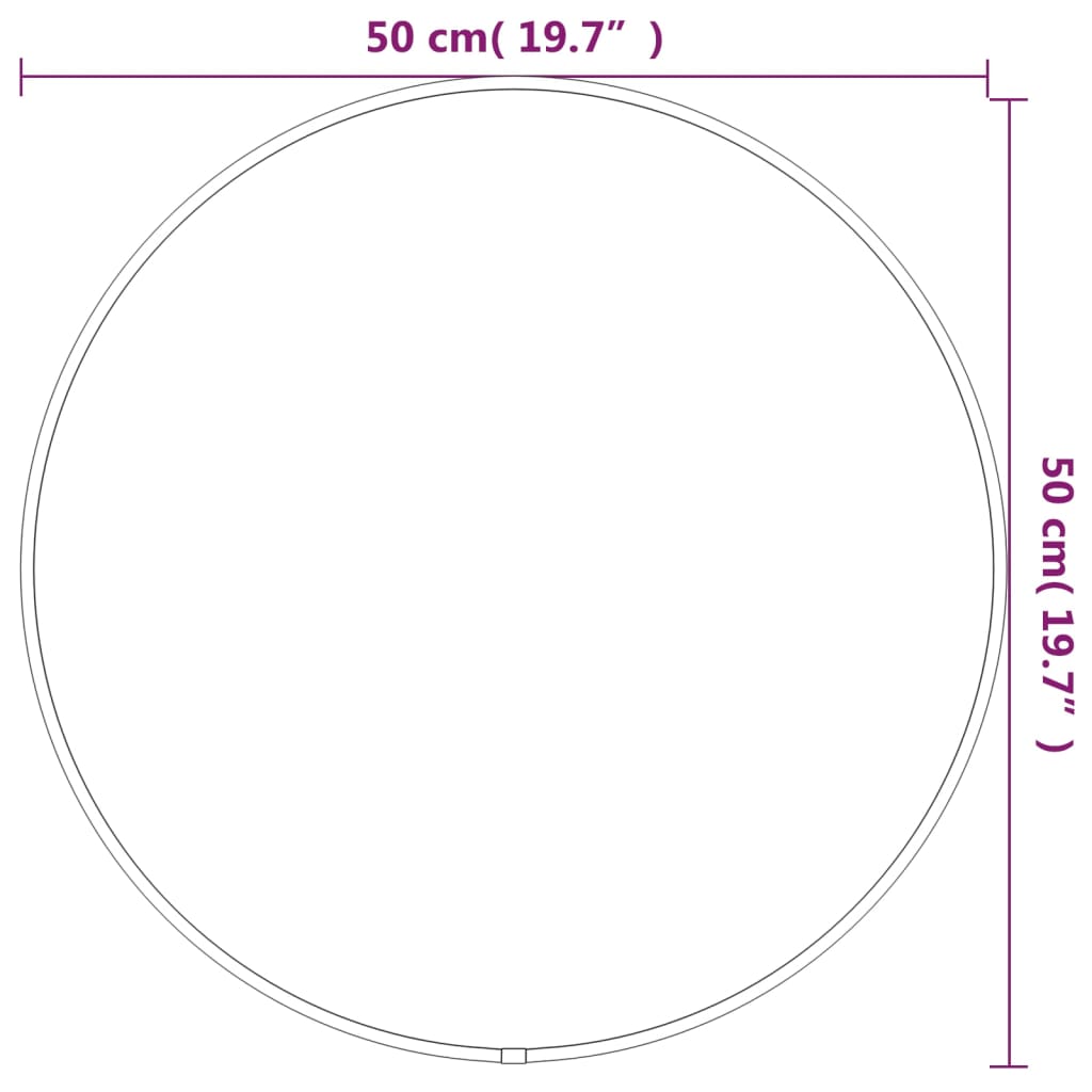 Wandspiegel Rond Ø50 Cm Kleurig