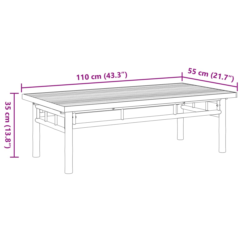 Salontafel Bamboe